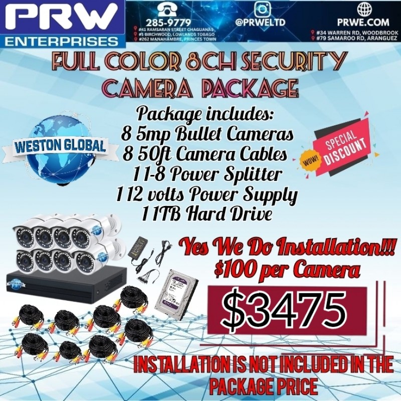 Weston Global 8 Metal Camera Combo Full Color 