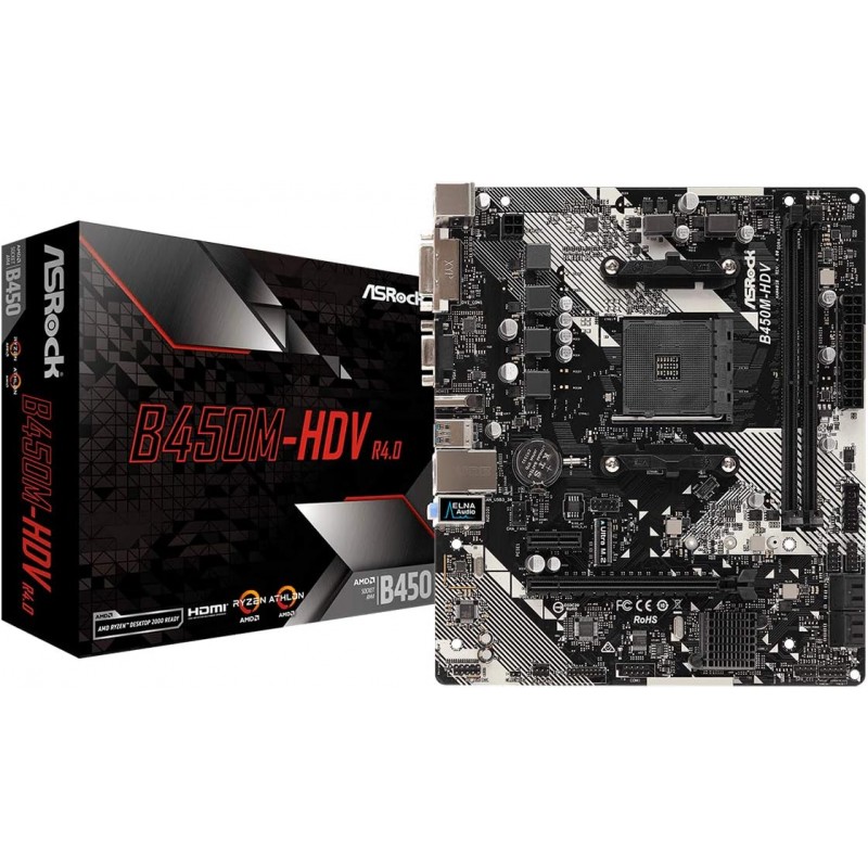 ASRock B450M-HDV R4.0 AM4 AMD