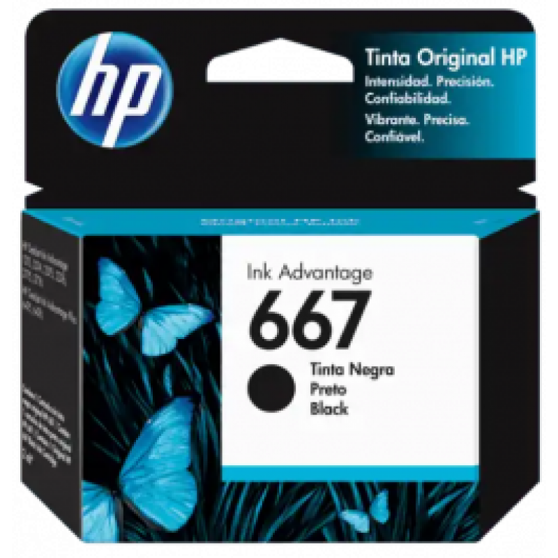 HP 667 Black Ink Cartridge