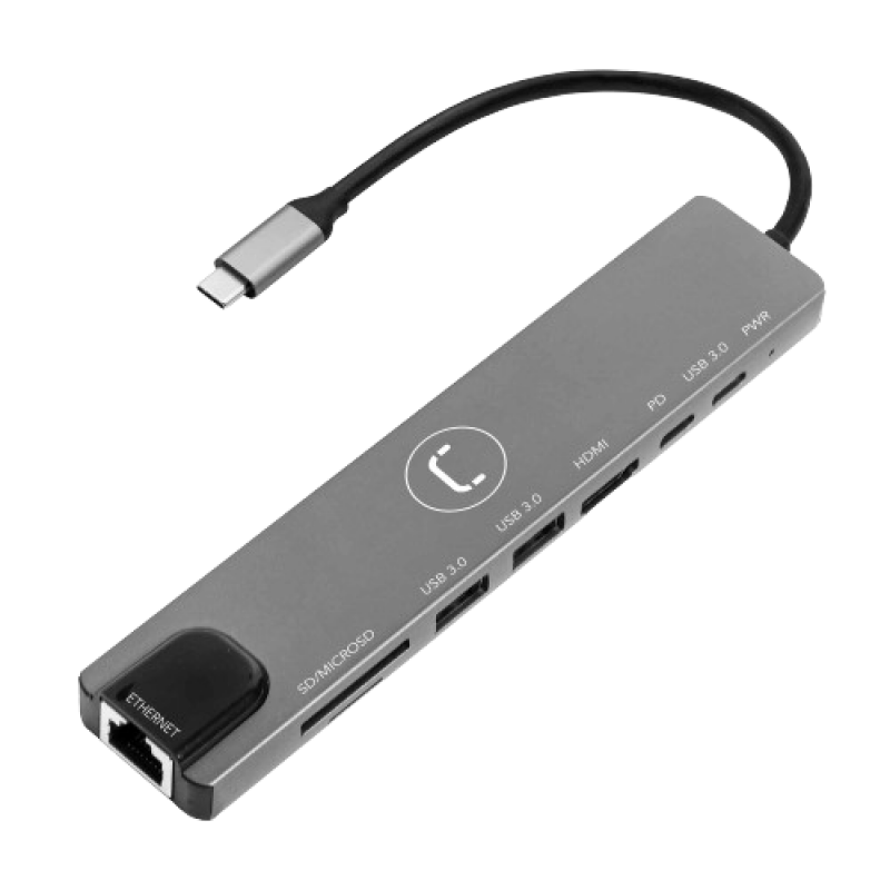 8-IN-1 TYPE C HUB HB1109SV