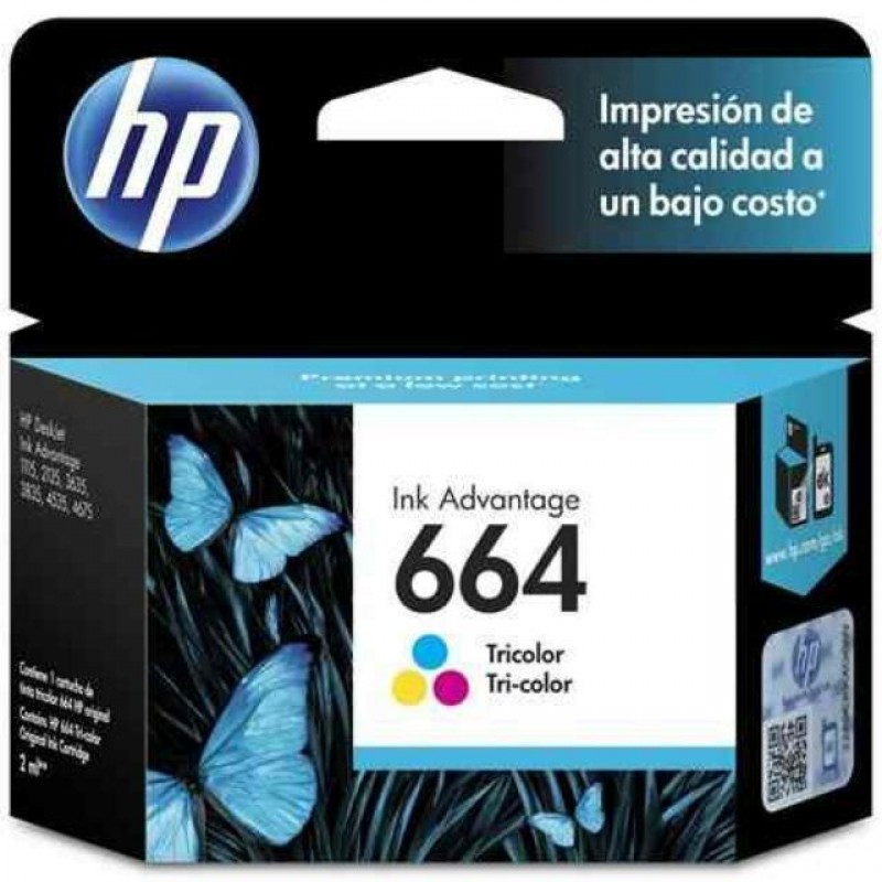 HP 664 Tri-Color Original Ink