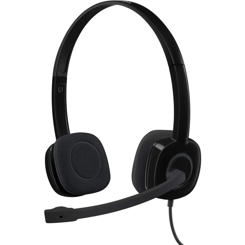 Logitech 3.5 mm Analog Stereo Headset H151 with Boom Microphone
