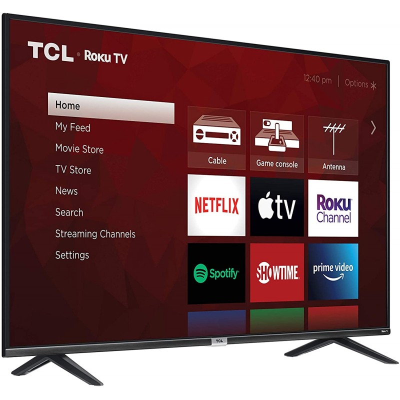 TCL 65S435, Model 2021 - Class 4-Series, Smart TV, Roku, 4K UHD HDR Resolution, 65-inch